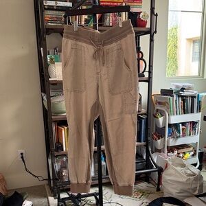 Anthropologie tan joggers